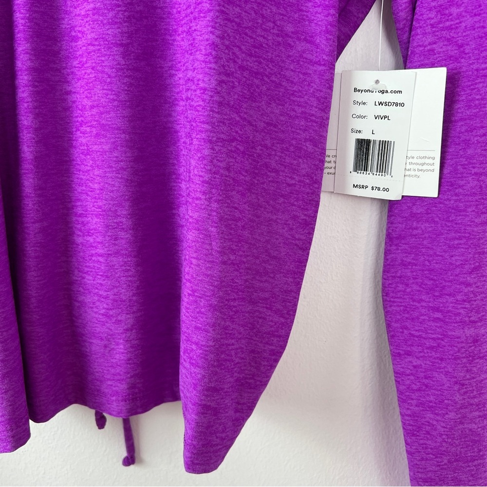Beyond Yoga Featherweight Inner Circle Pullover Purple Size Large - Picture 5 of 12